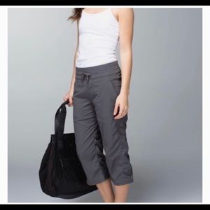 Lululemon Studio Crop (2 black/2 grey size 8)